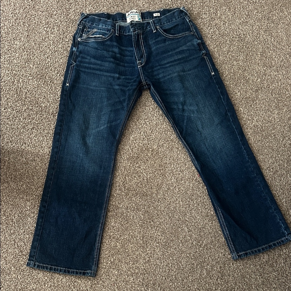 Ariat Men's Dark Blue Slim Straight Jeans